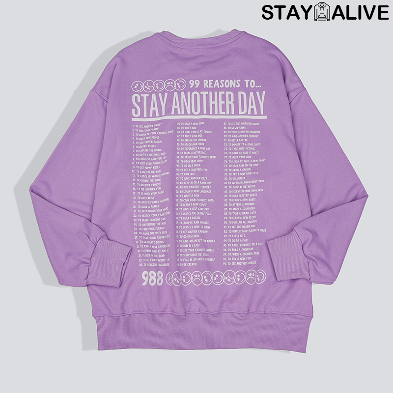 'STAY ANOTHER DAY' UNISEX CREWNECK